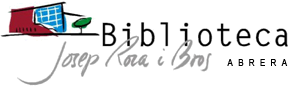 Logotip Biblioteca d'Abrera Josep Roca i Bros